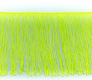 12" Loop Fringe 10 Mtr Card Flo Yellow - Click Image to Close